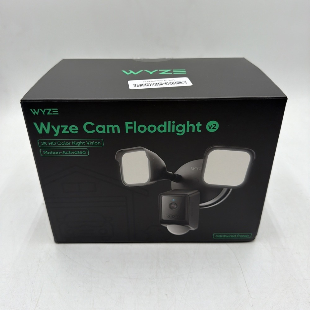 Wyze Cam Floodlight V2 Motion-Activated 2K HD Color Night Vision Camera READ